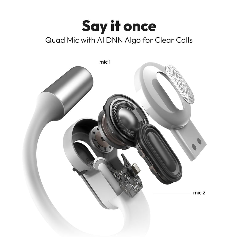 Noise Noise Alt Buds Open Wireless Open-Ear Earbuds (2026), Red Dot Award-Winning Design, Hi-Res LHDC Audio, AI-Powered, Quad Mic ENC, App Support, Up to 35H Playtime, Bluetooth v6.0 (Chosen Black) - image 7