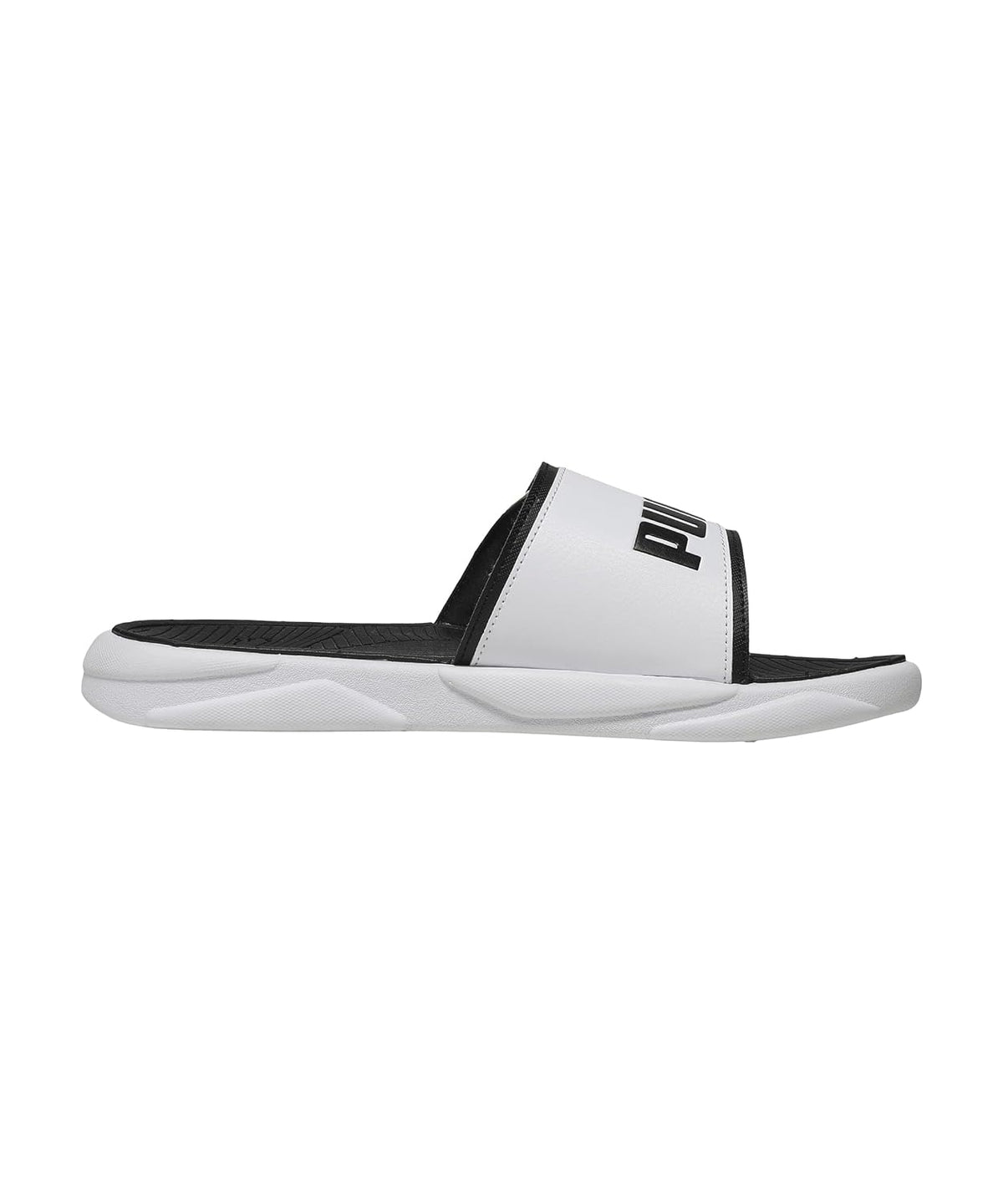 PUMA Royalcat Comfort Slides - White-Black