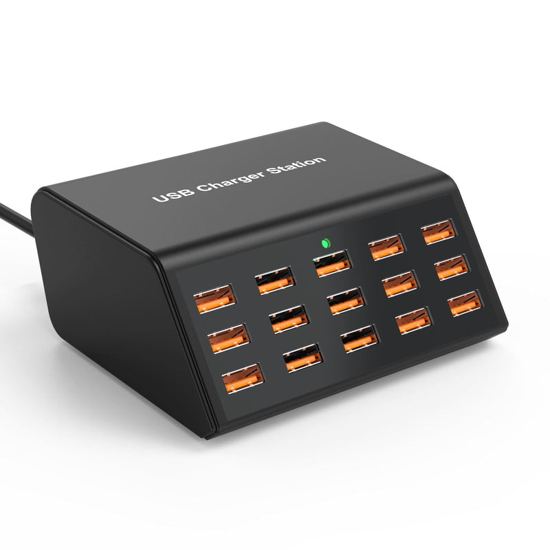 WISTAR WISTAR 15-Port-USB Charging Station 100W Multi-Port USB.Charger Hub, 5V/2.4A Intelligent Desktop Charging Dock for iPhone, iPd, Samsung Galaxy, Android Phones, Tablets, Earbuds & USB-Devices - image 1