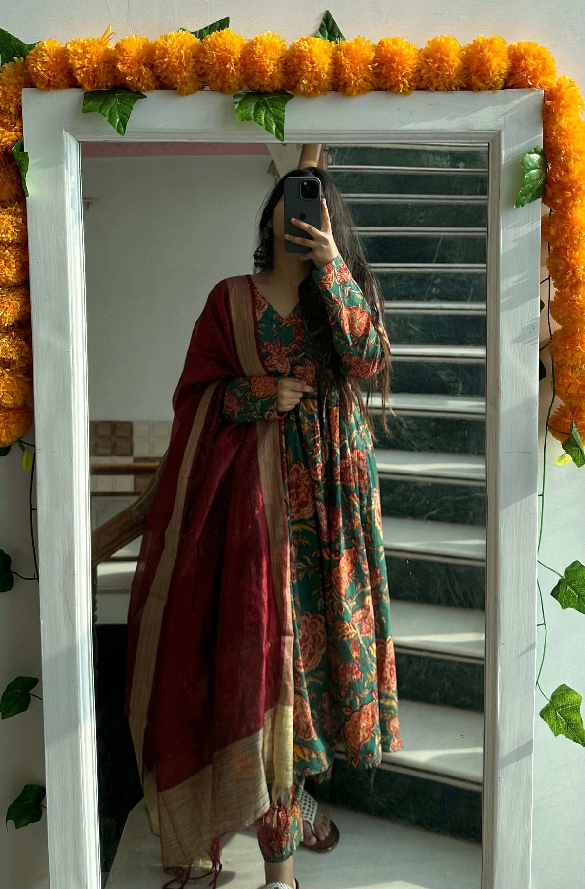 Saanjh Set Cotton Three Piece