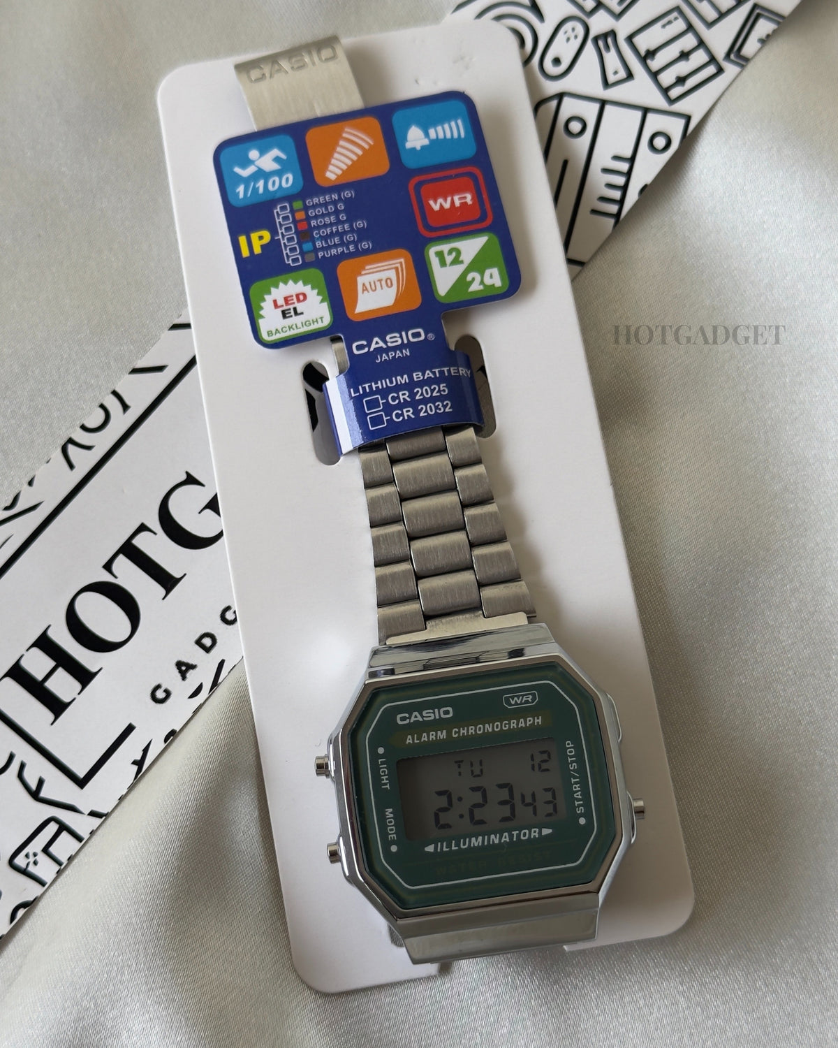 Vintage A168 Unisex (Digital Watch) Green