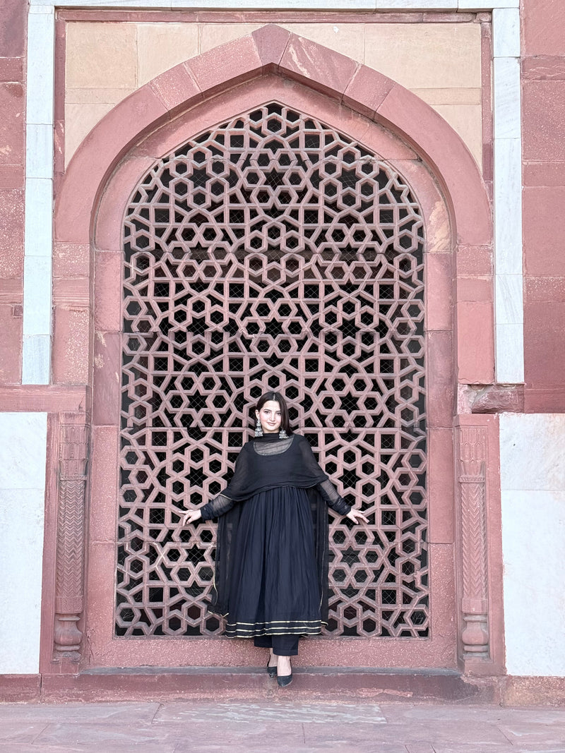 Noor anarkali (ghera) set