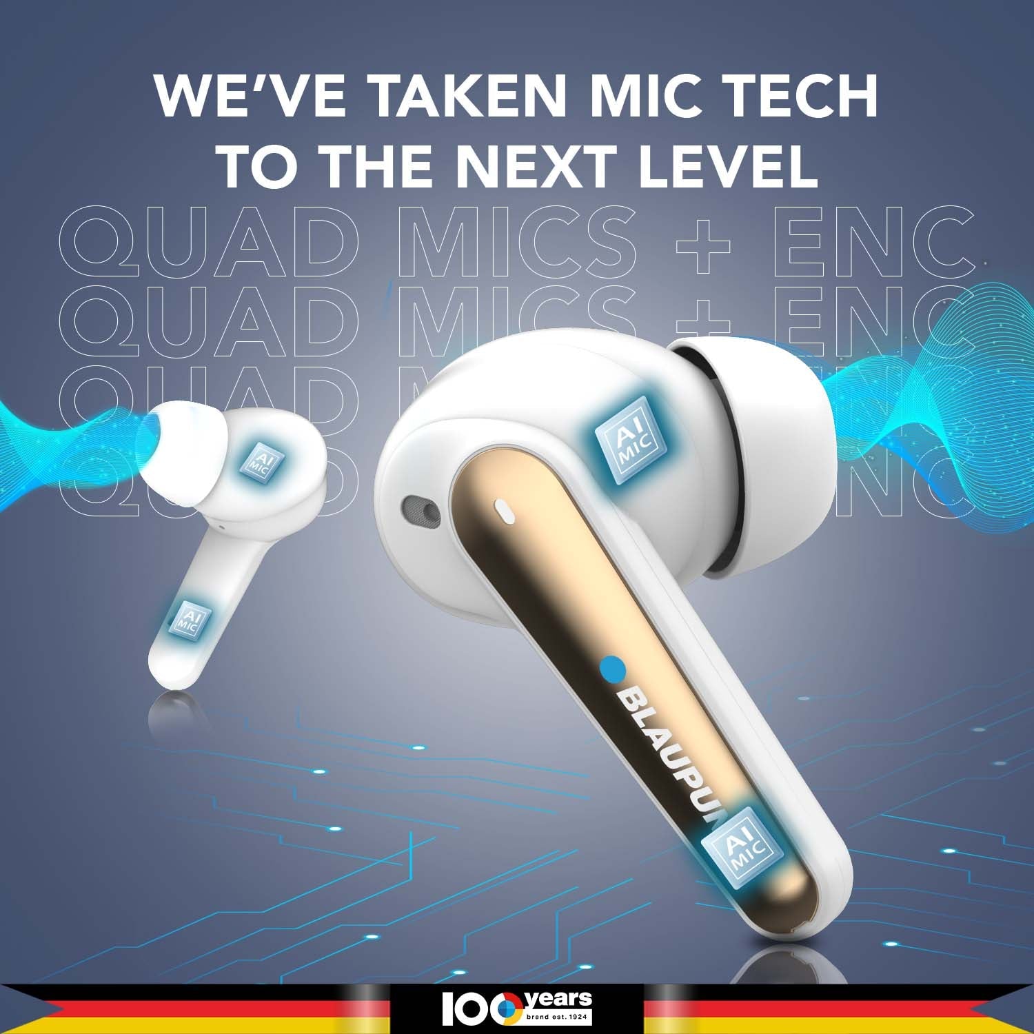 BTW300 Xtreme Moksha Maxbuds TRUE ANC Wireless Earbuds (White)-6