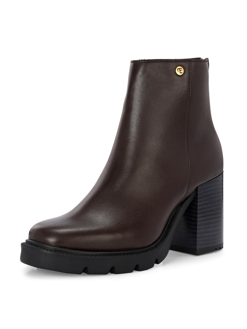 EL PASO Women Faux Leather Casual Chelsea Boots-29
