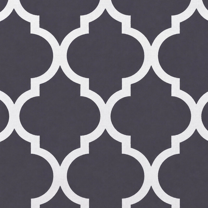 Imprimer Quatrefoil Printed Semi Blackout Curtain-6