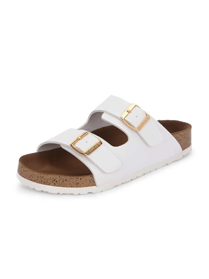 Luxurious Camel Leather Double-Strap Sandal For Women-25