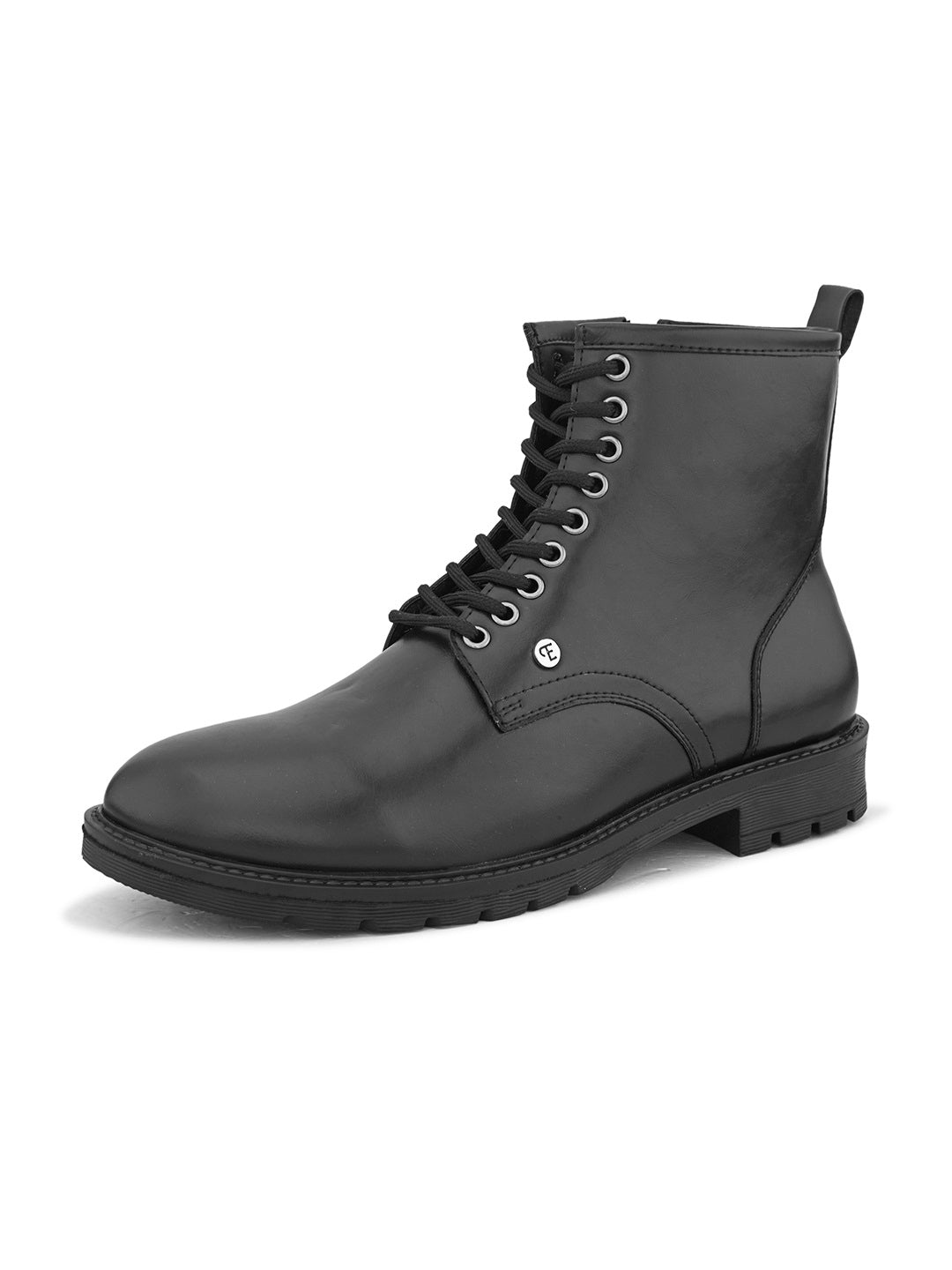 EL PASO Men Faux Leather Casual Lace Up Boots-5