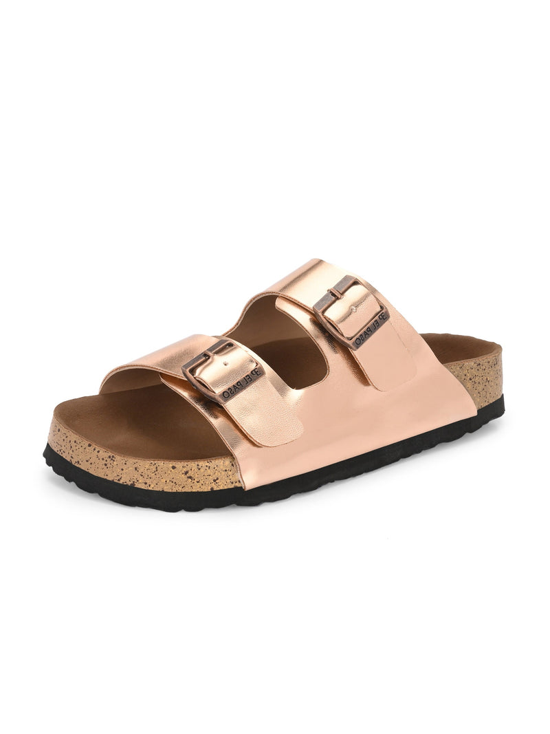Luxurious Camel Leather Double-Strap Sandal For Women-48