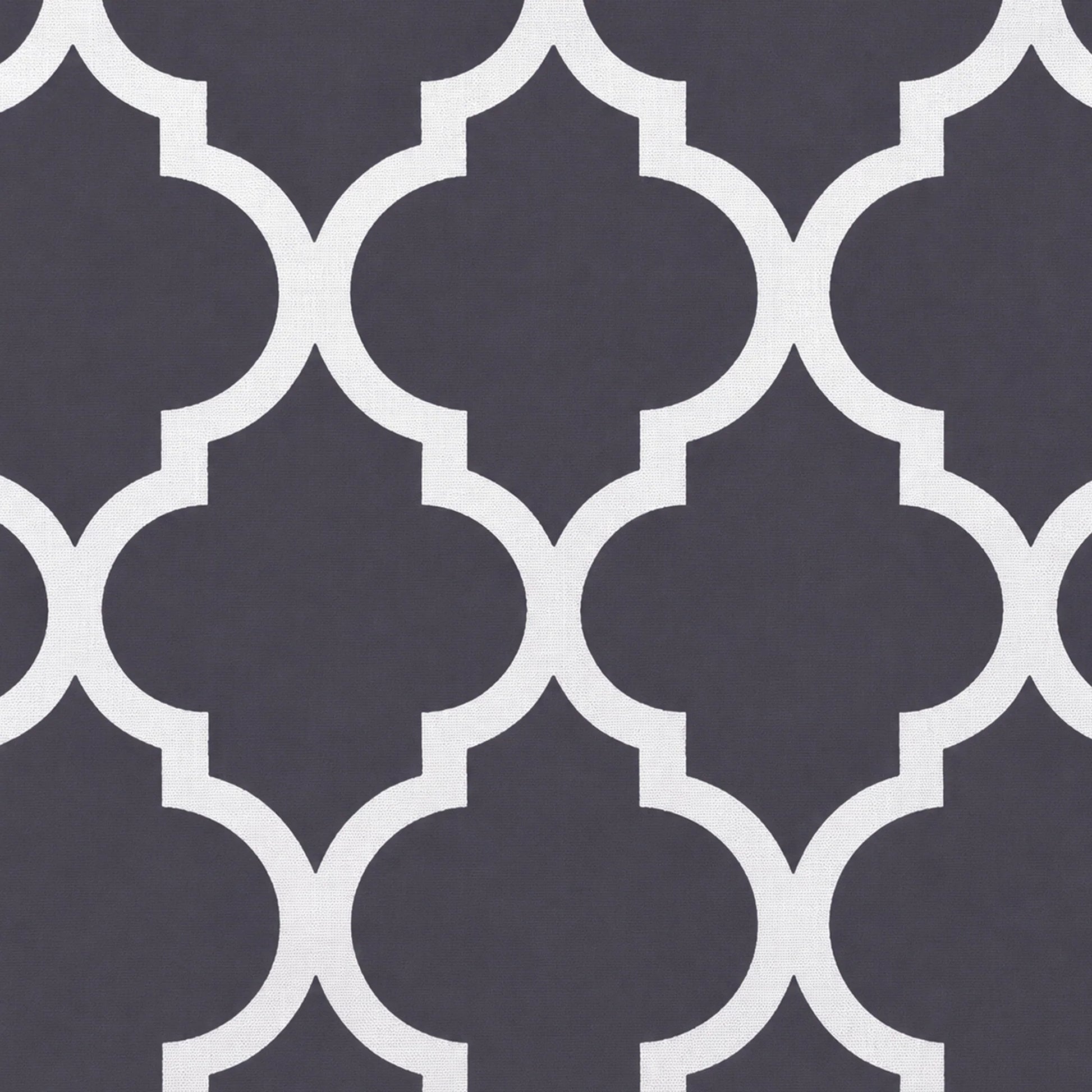 Imprimer Quatrefoil Printed Semi Blackout Curtain-6