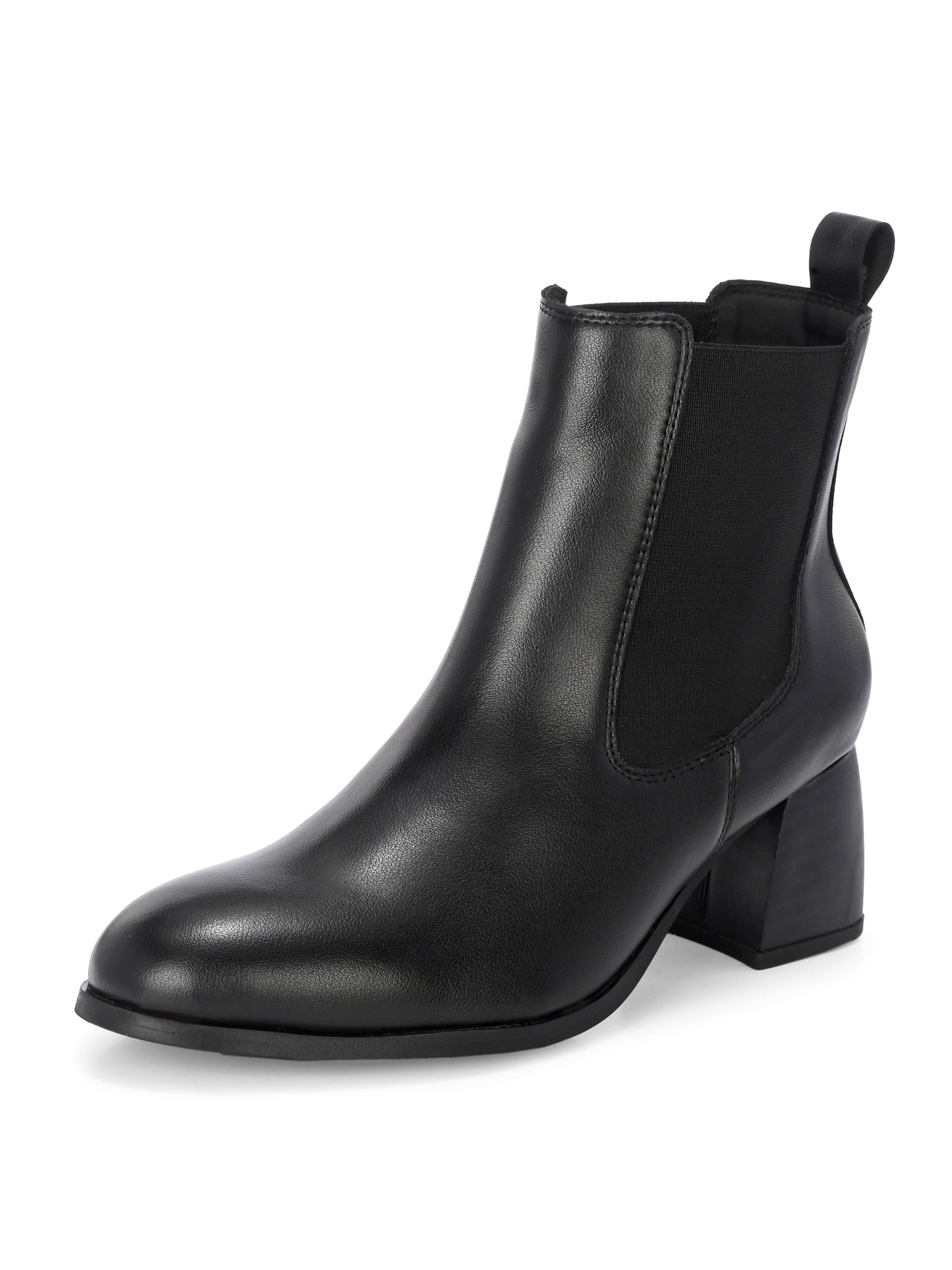 EL PASO Women Faux Leather Casual Slip On Boots