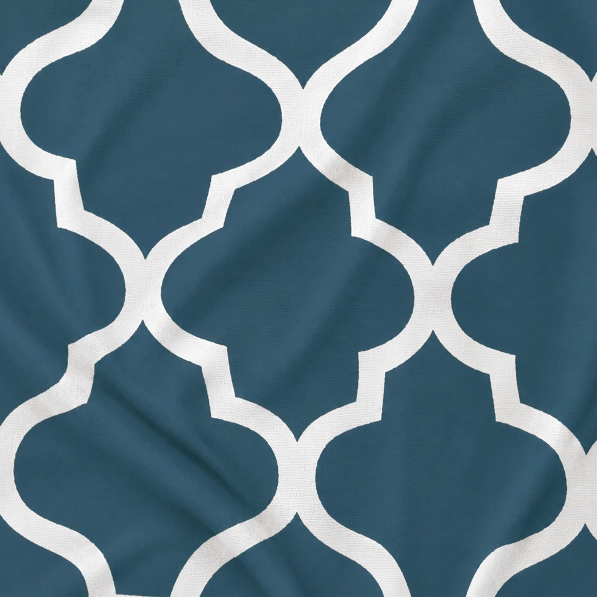 Imprimer Quatrefoil Printed Semi Blackout Curtain-6