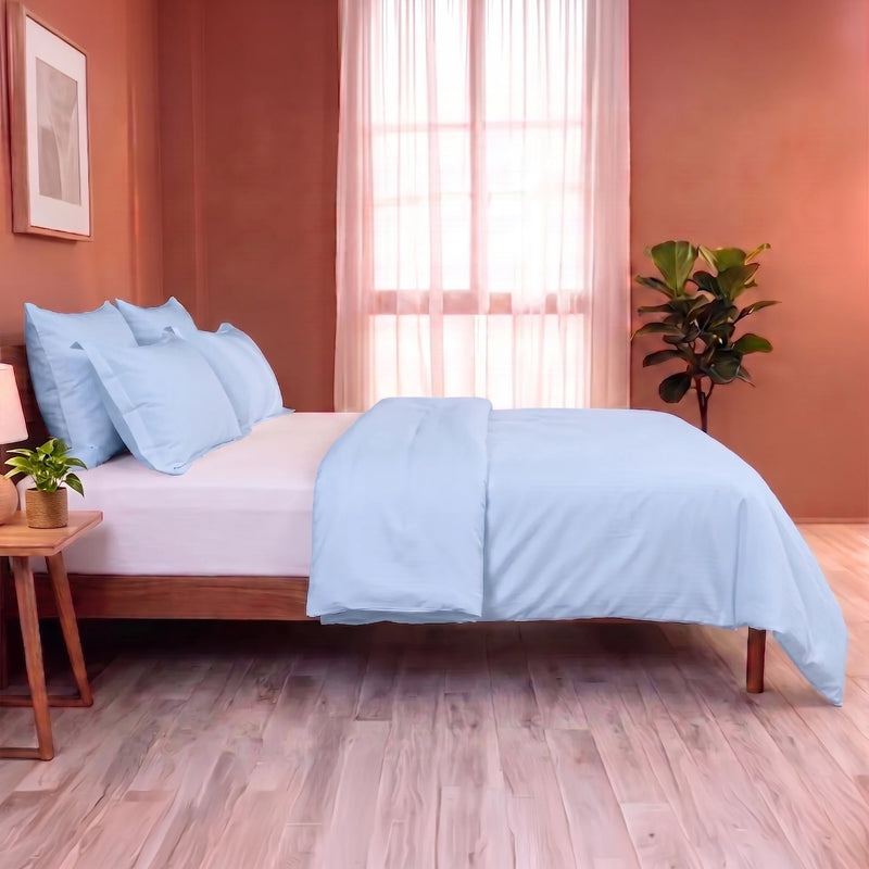Fort Mellow - Solid Duvet Cover (Light Blue)-6
