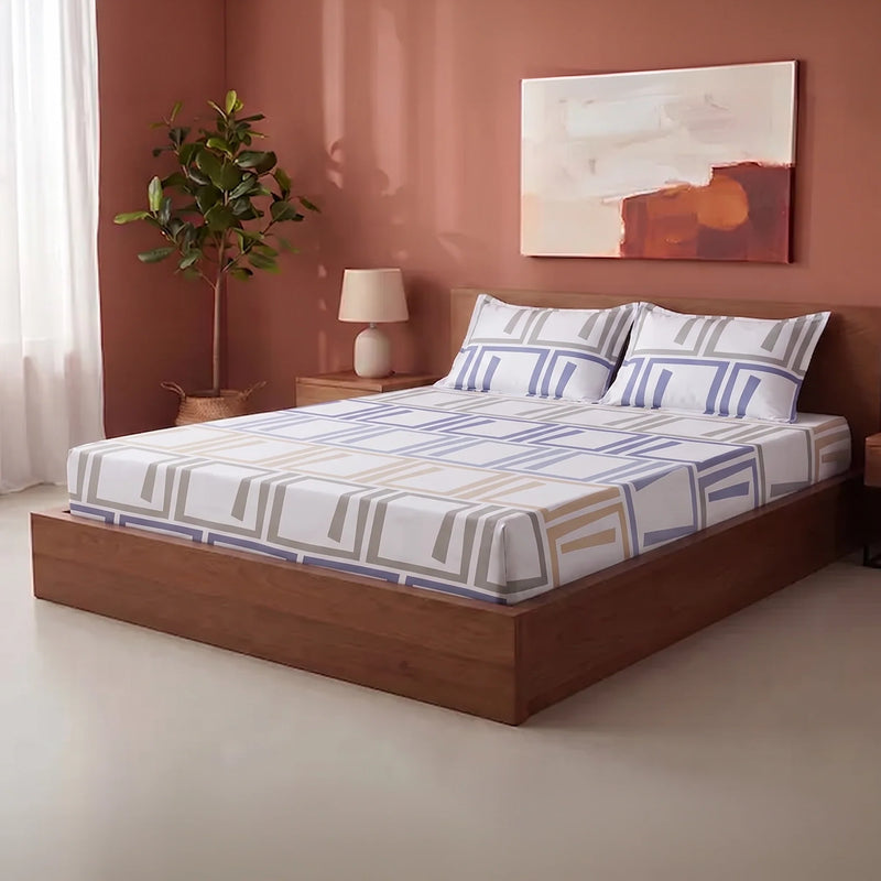 Imprimer Modern Maze - Printed Fitted Sheet-6