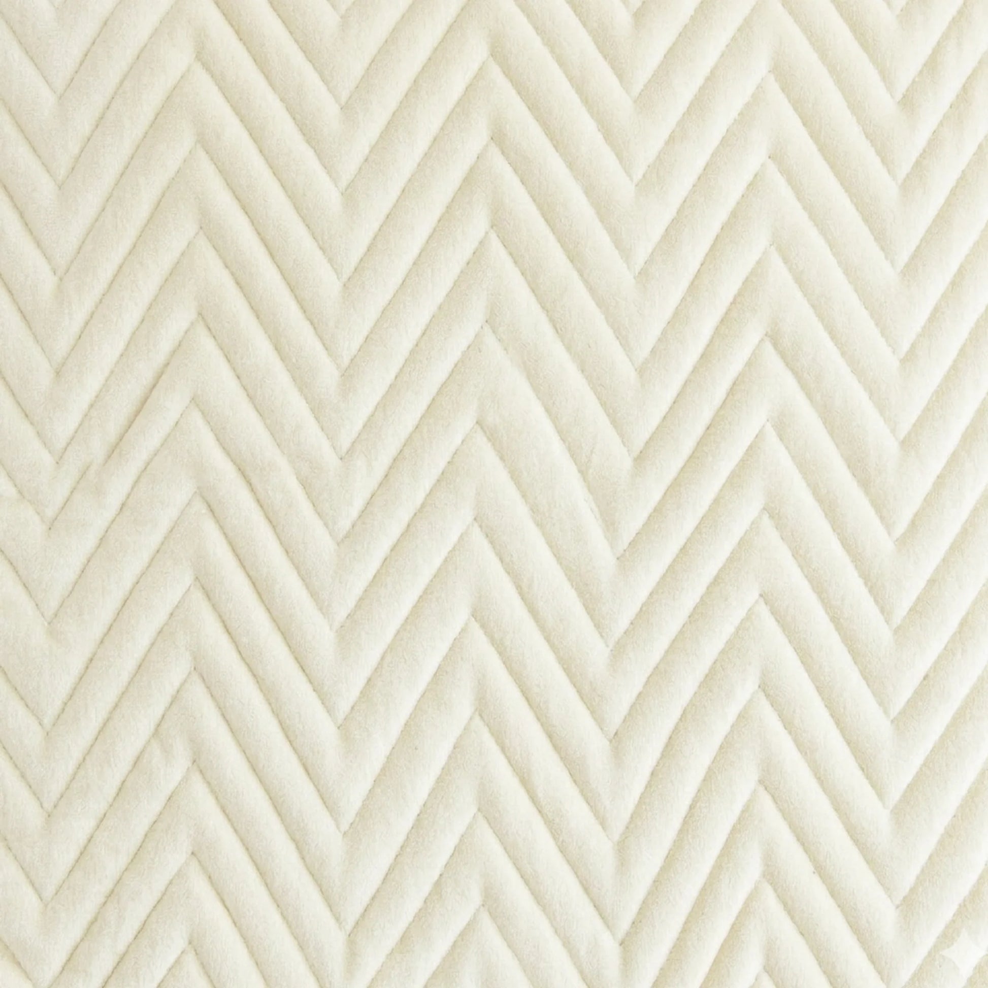 Fort Sawtooth - Quilted Velvet Cushion Cover (Ivory)-8