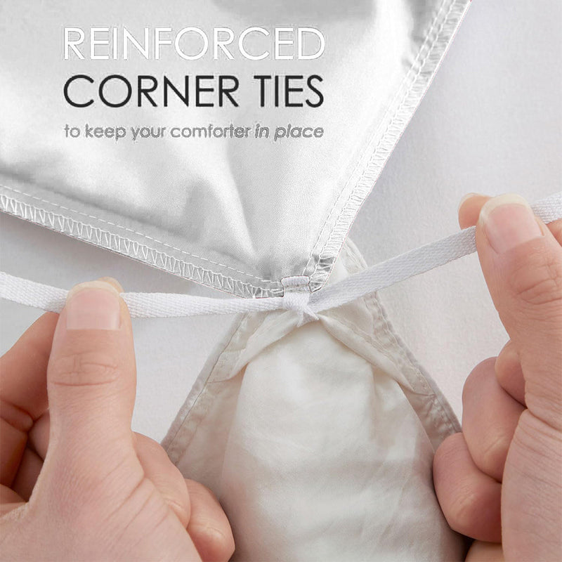 Fort Mellow - Solid Duvet Cover (White)-4