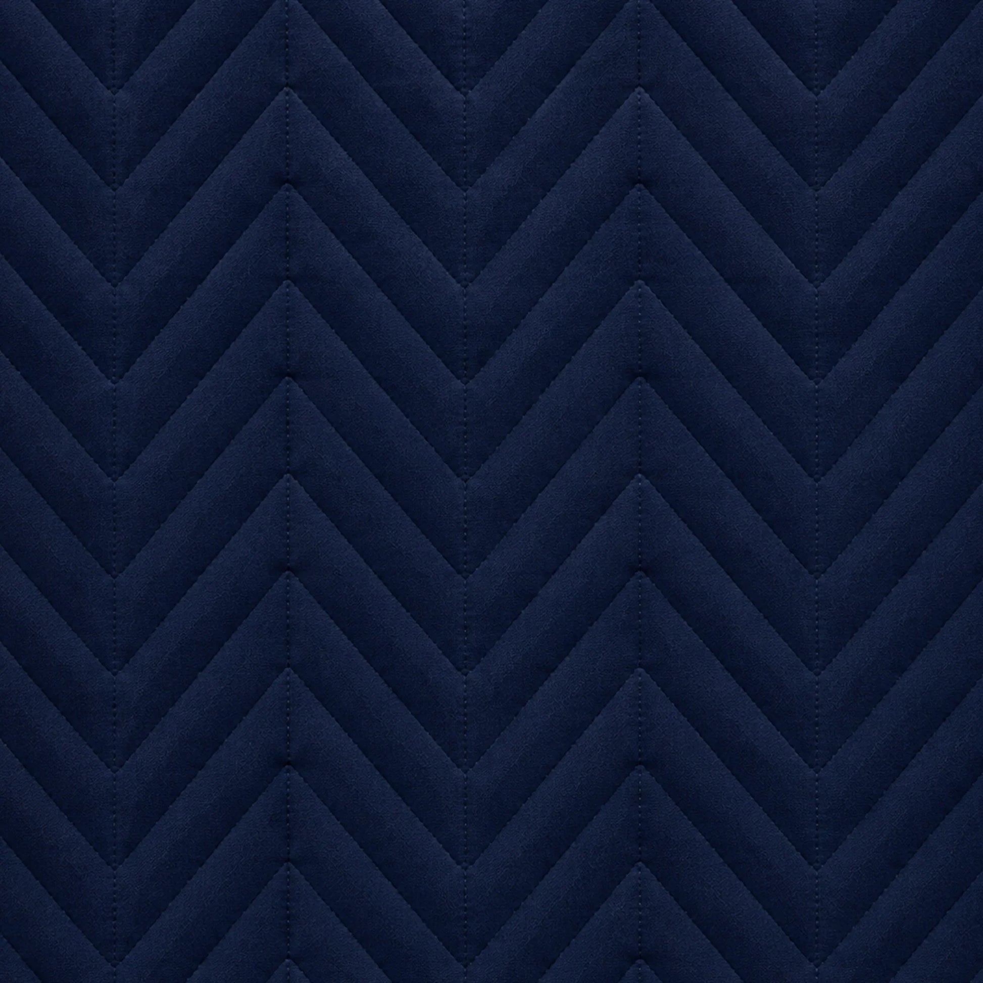 Fort Sawtooth - Quilted Velvet Cushion Cover (Navy Blue)-6