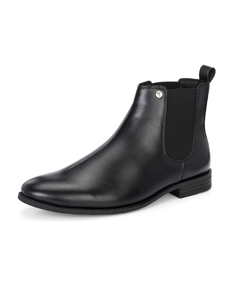 El Paso Men Faux Leather Casual Chelsea Boots-5