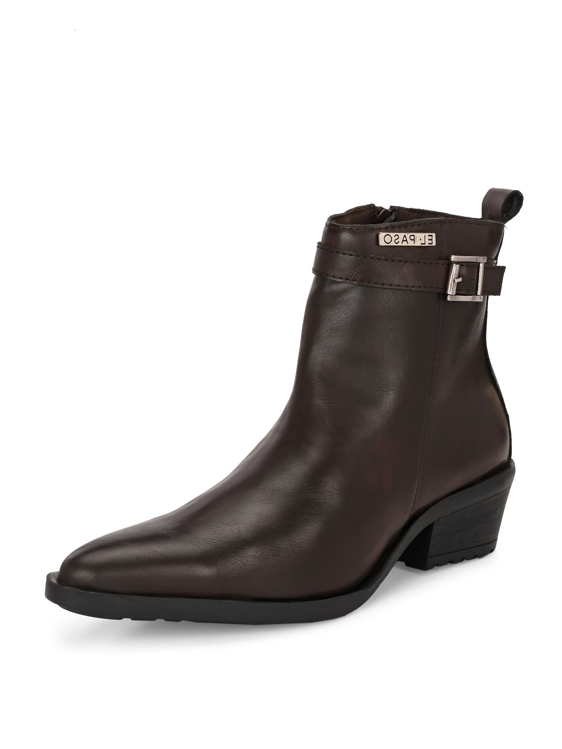 EL PASO Women Faux Leather Casual Slip On Boots-14