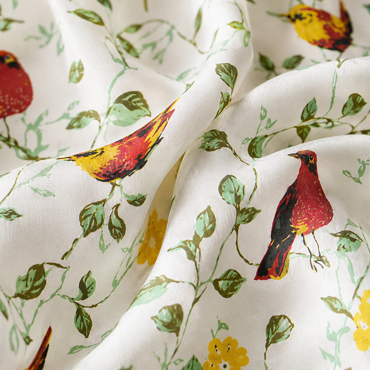 Multicolor Little Wings Eyelet Duck Curtain-6