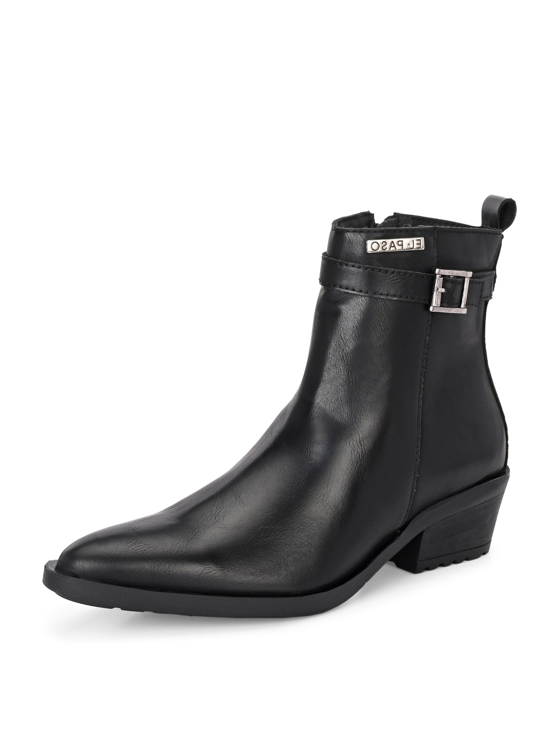 EL PASO Women Faux Leather Casual Slip On Boots-5