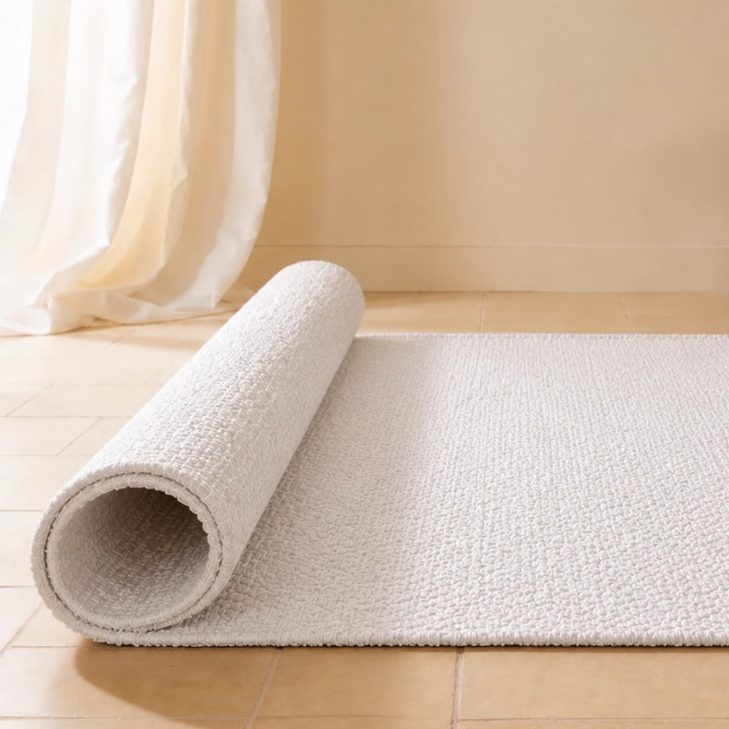 Tessitura Chromatic - Herringbone Cotton Rug (White)-8