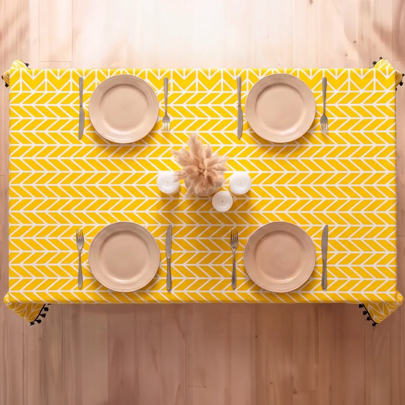 Imprimer Handpicked Aztec - Table Cover (Yellow)-6