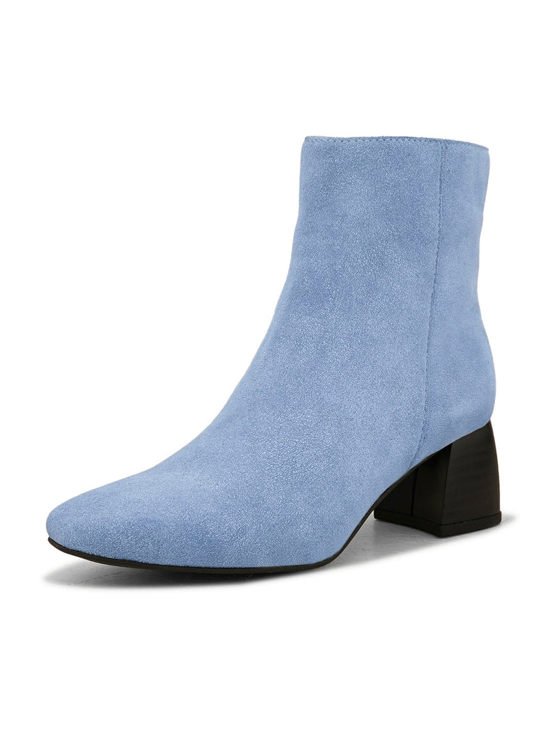 EL PASO Women Blue Faux Leather Casual Chelsea Boots-4