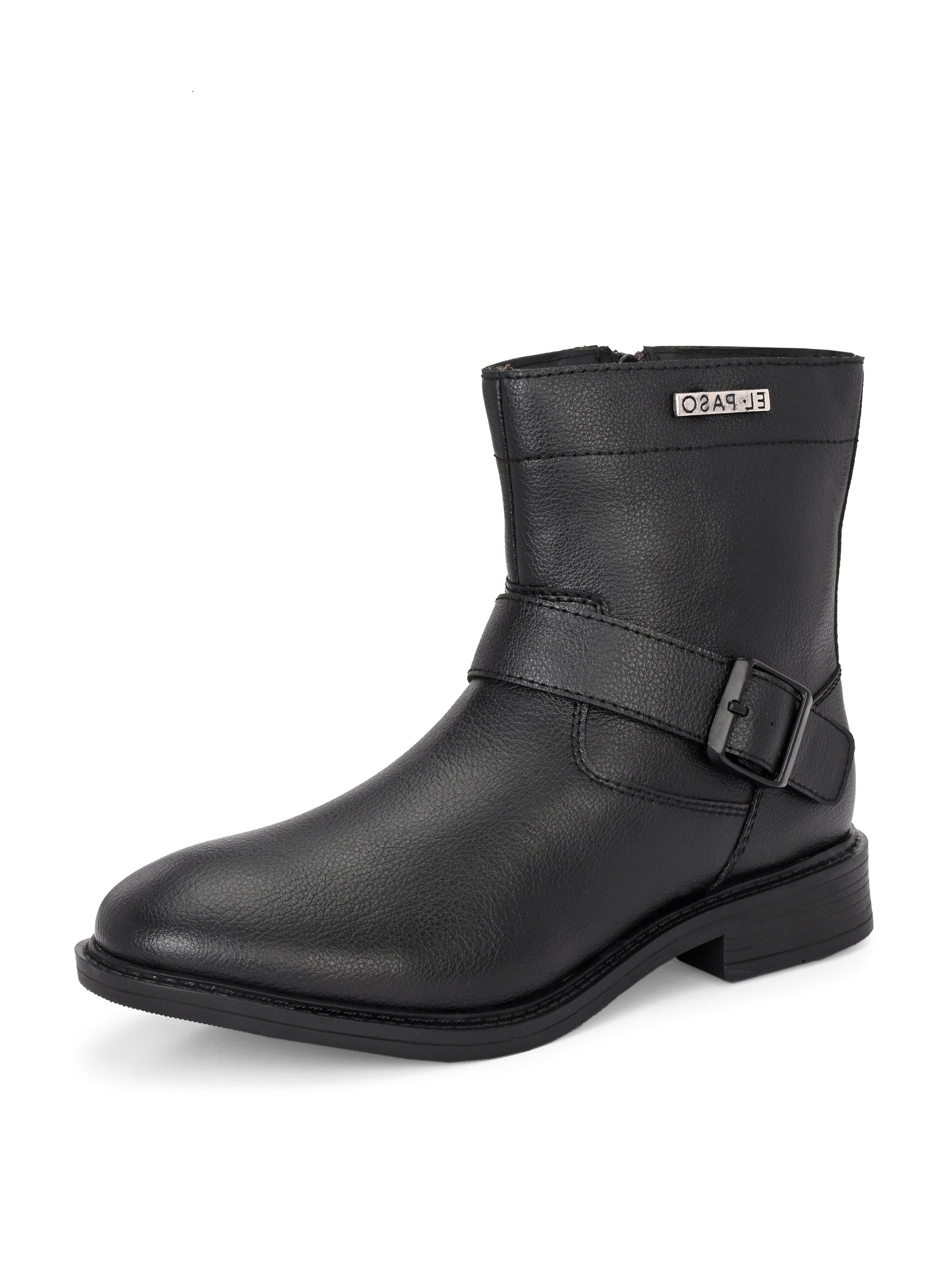 El Paso Women Faux Leather Casual Chelsea Boots-4