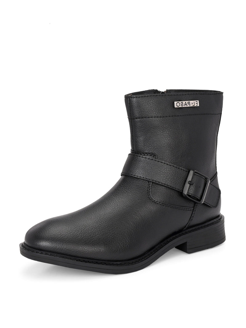 El Paso Women Faux Leather Casual Chelsea Boots-4