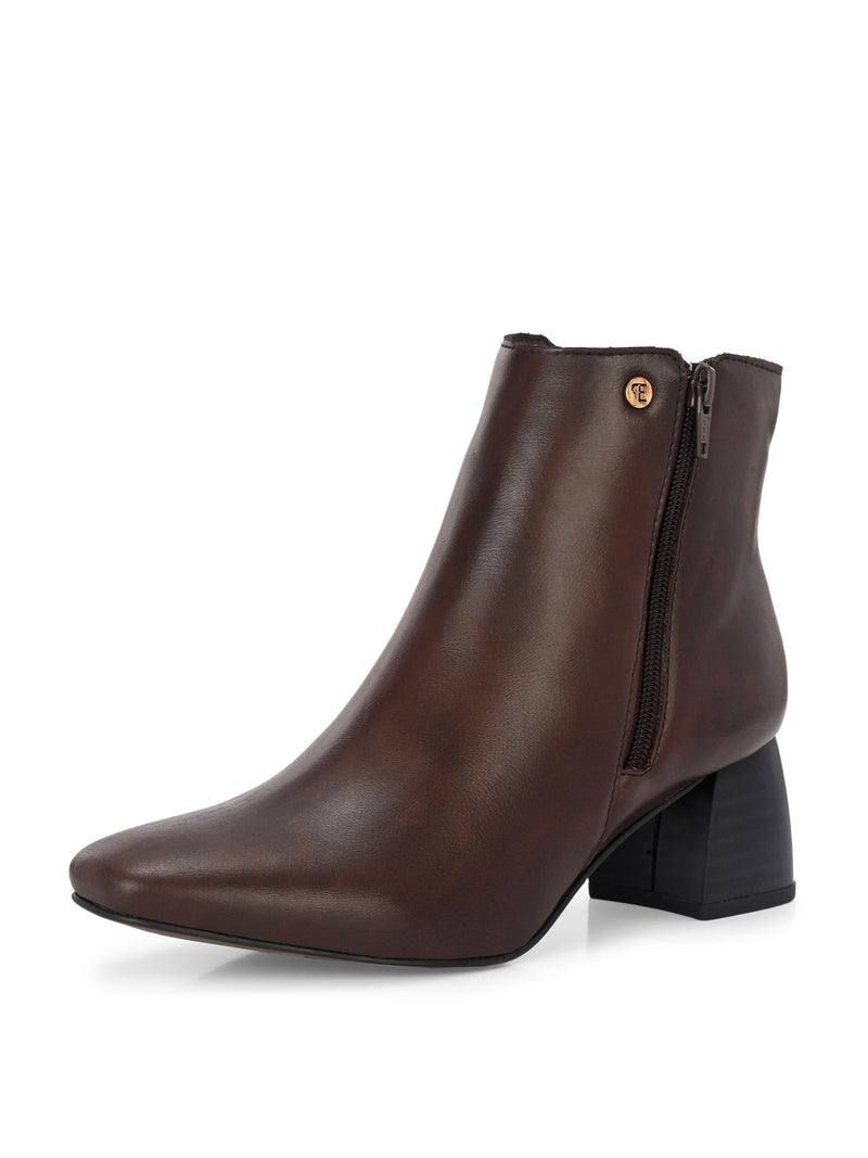 EL PASO Women Suede Faux Leather Casual Chelsea Boots-13