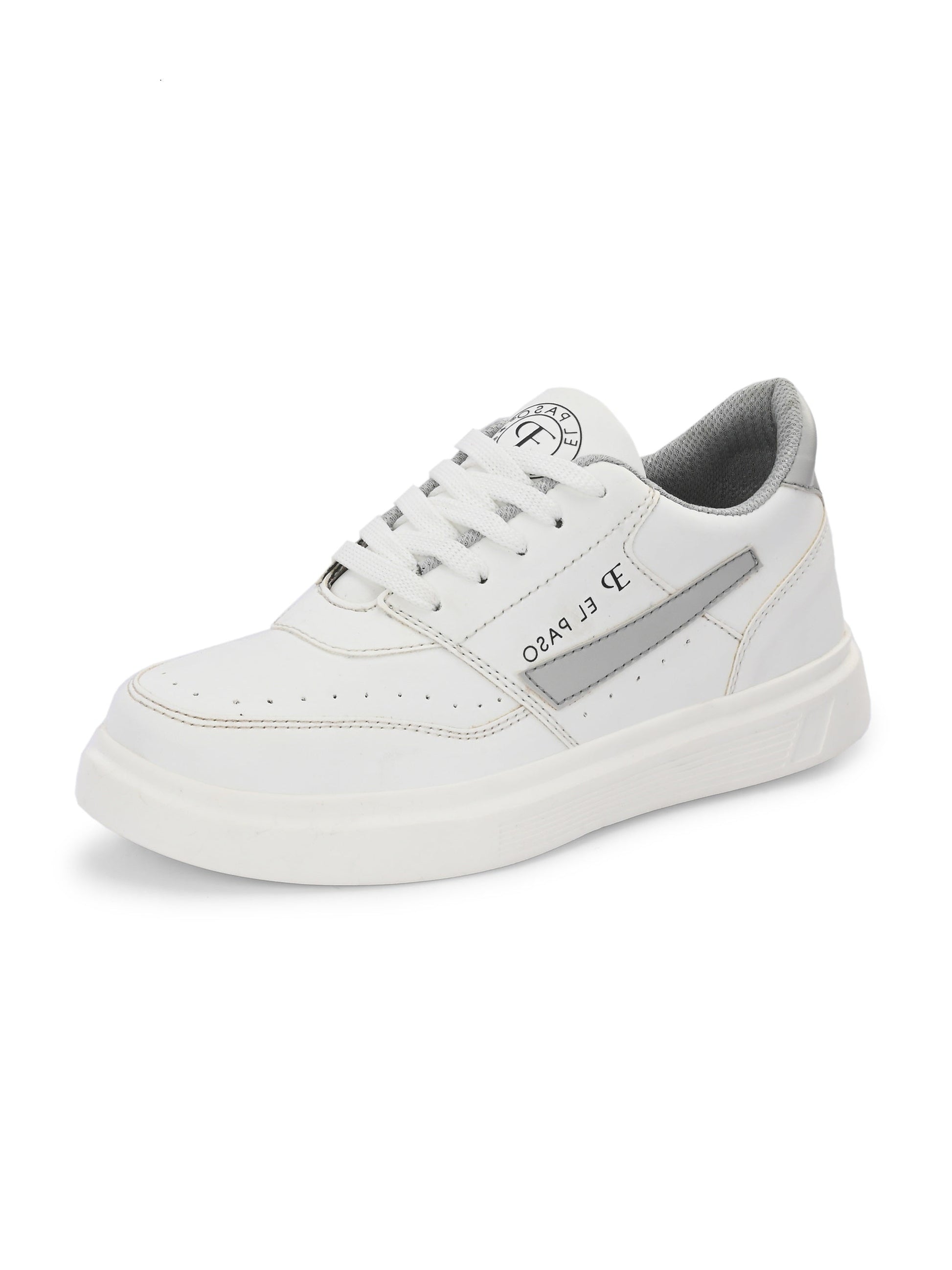 EL PASO Faux Leather Casual Lace Up Sneakers For Women-28