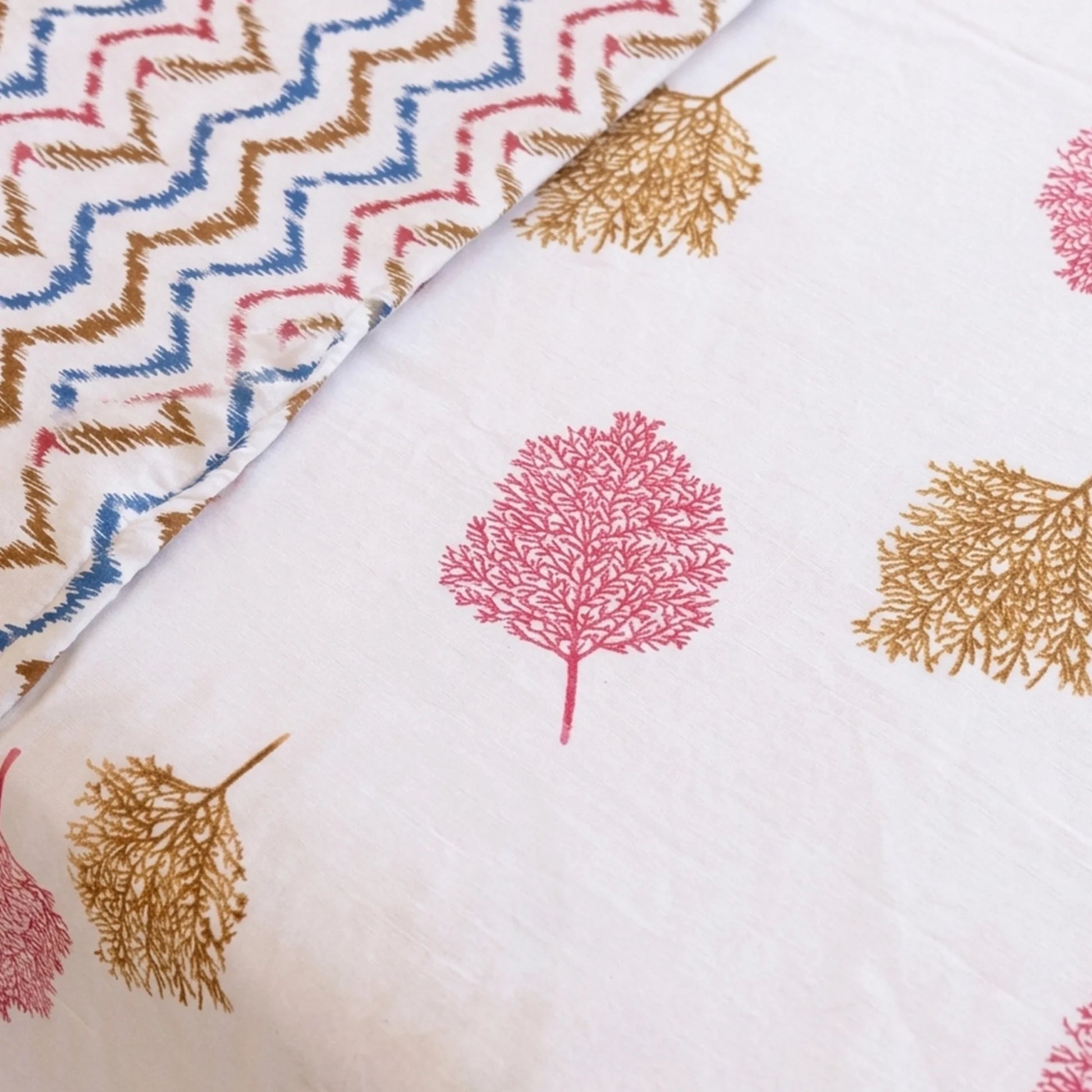 Imprimer Scarlet - Printed Dohar (Multicolor & White)-6