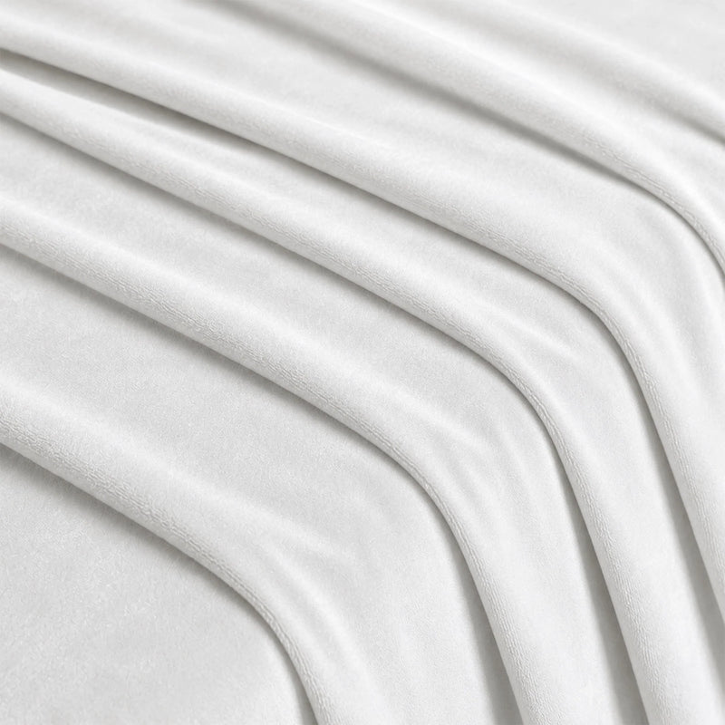 Fort Royal - Rod Pocket Velvet Curtain (White)-6