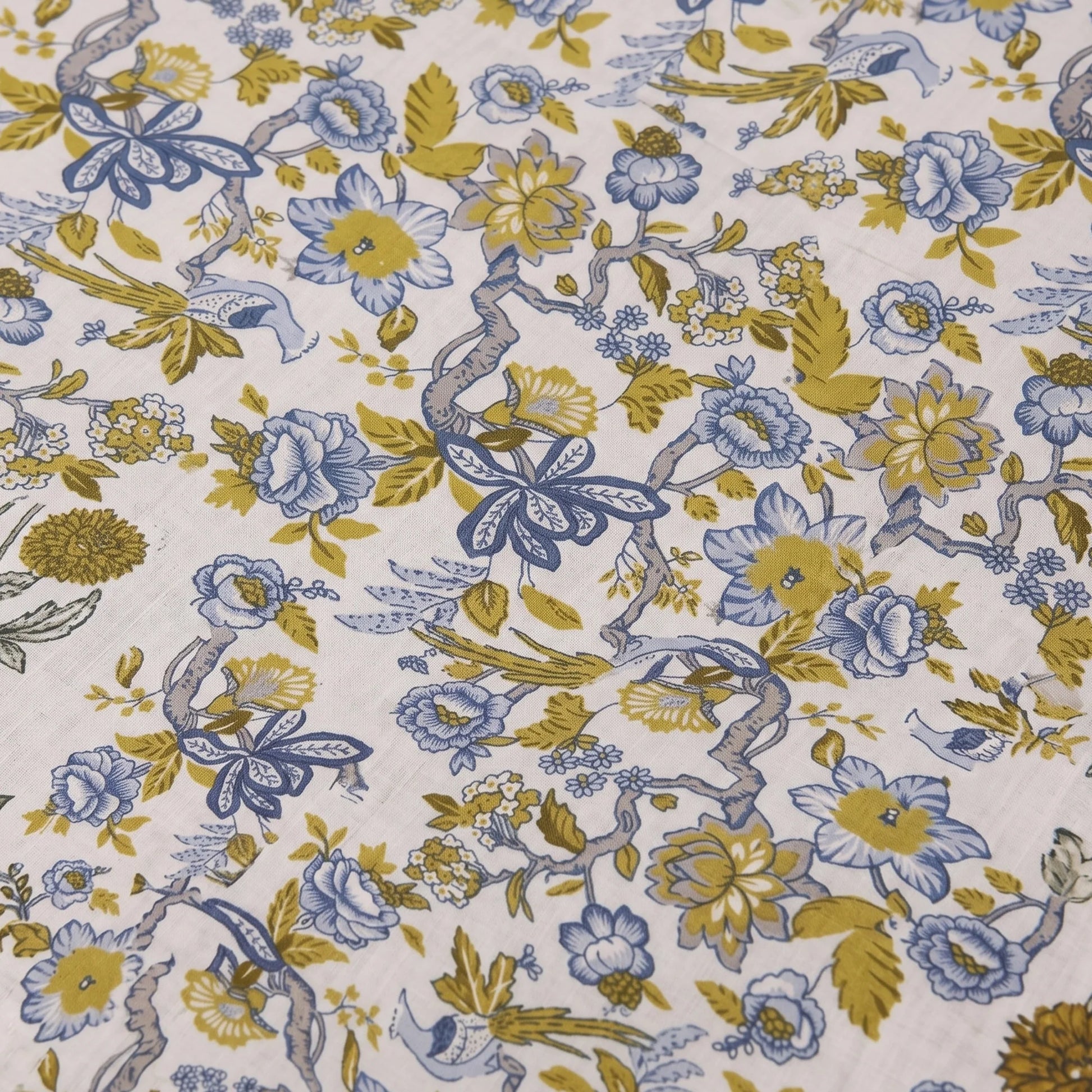 Imprimer Sage - Printed Dohar (Aqua Green & White)-6