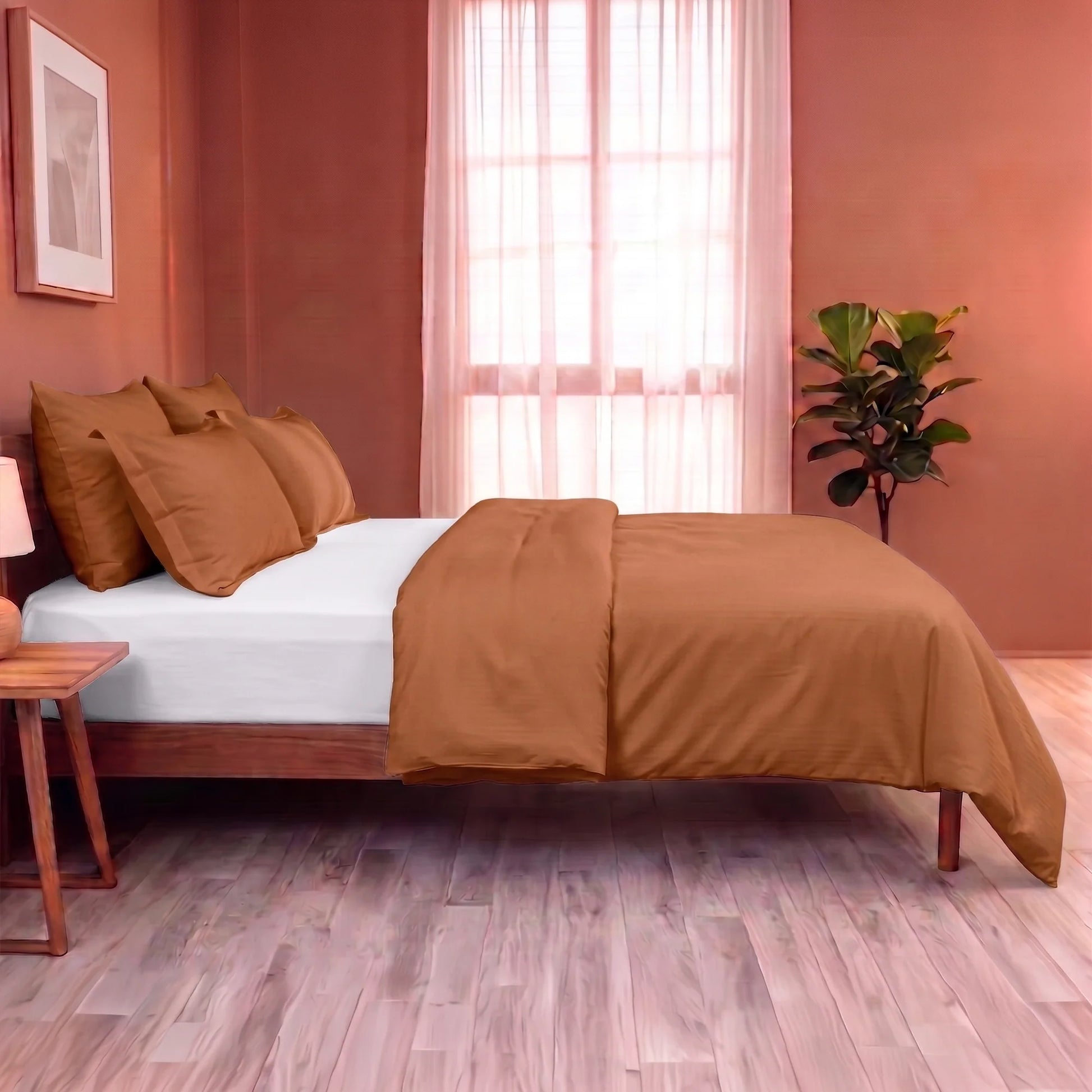 Fort Mellow - Solid Duvet Cover (Taupe)-6