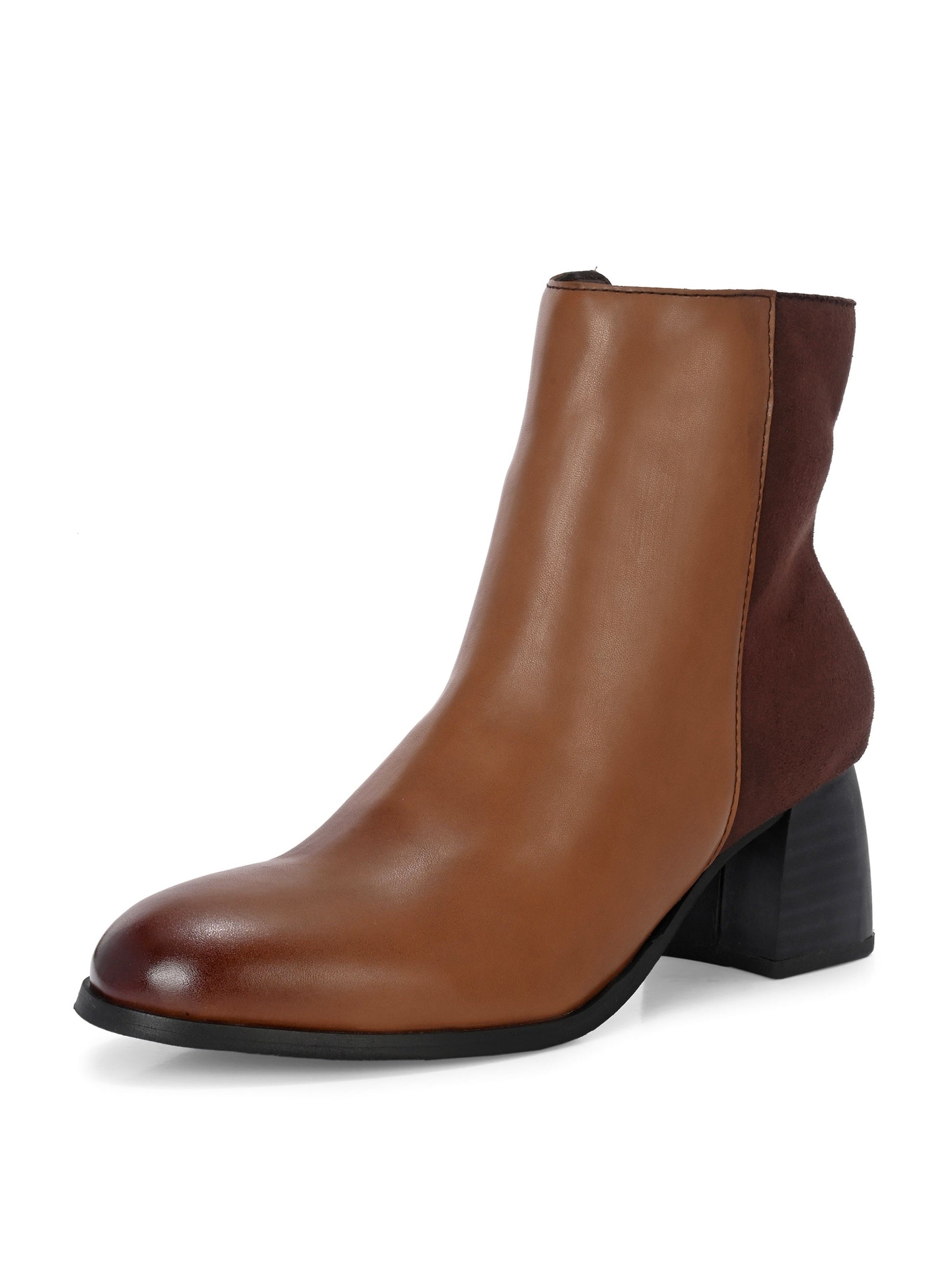 EL PASO Women Black Faux Leather Casual Chelsea Boots-12