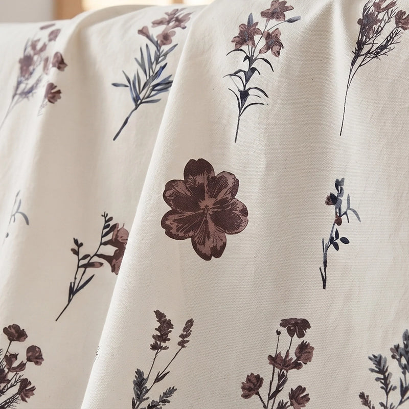 Prairie Charm - White Floral Fitted Sheet-6