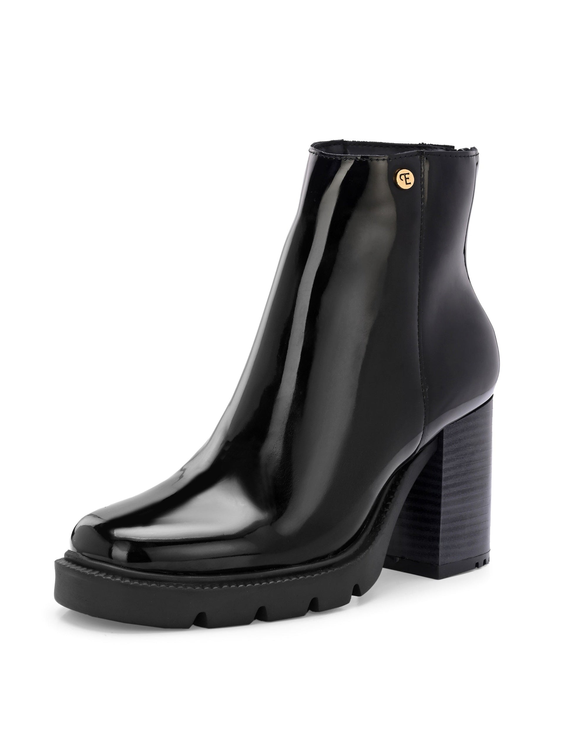 EL PASO Women Faux Leather Casual Chelsea Boots