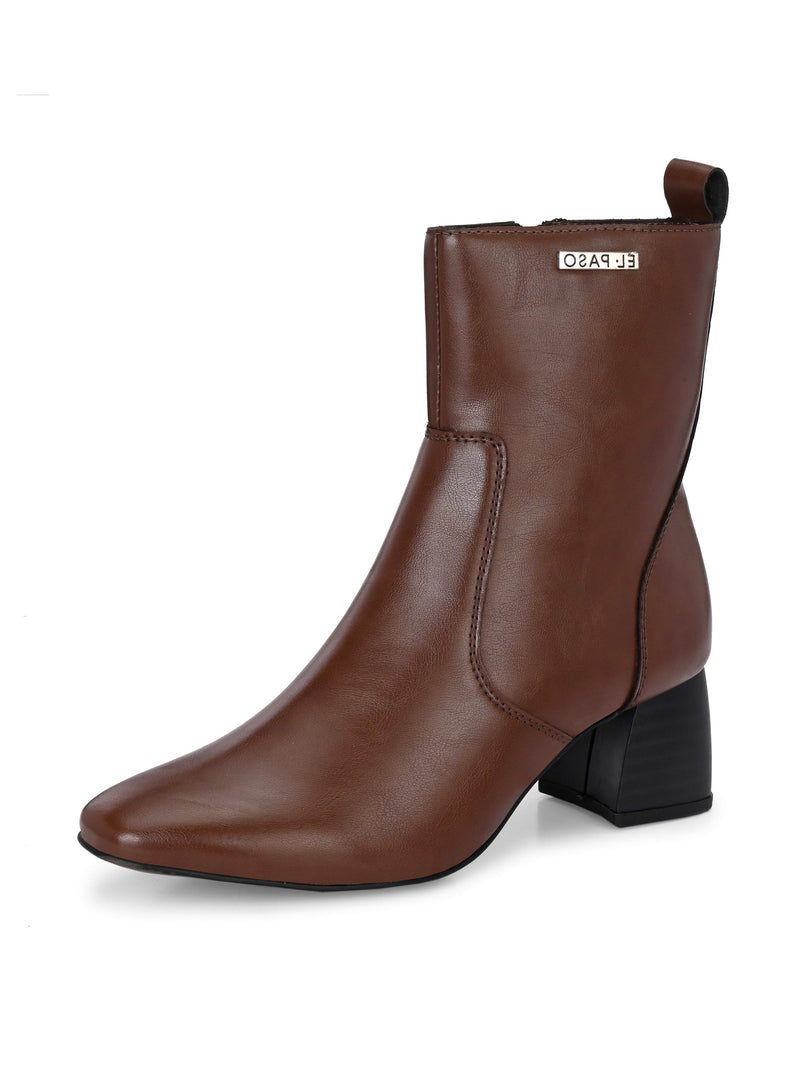 El Paso Women Faux Leather Casual Chelsea Boots-13