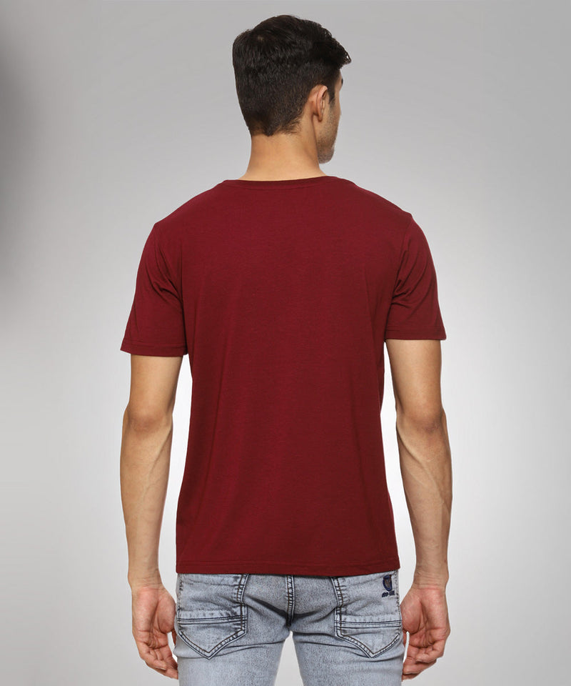 Naturefab Men's Organic Bamboo Tshirt Maroon-4