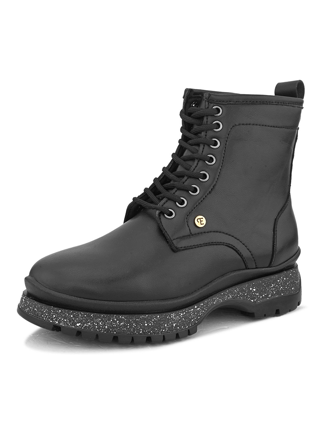 EL PASO Women Faux Leather Casual Lace Up Boots-5