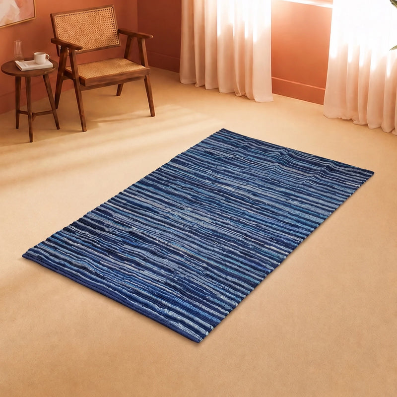 Earthology Harmony - Recycled Rug (Navy Blue)-6