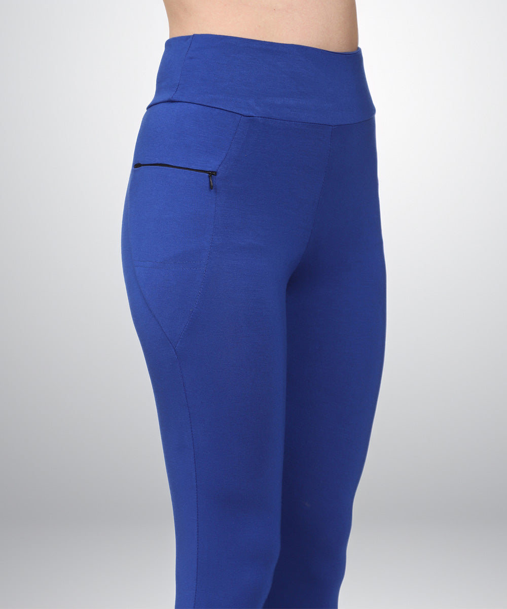 Naturefab Women's Bamboo Workout and Yoga Leggings Blue-6
