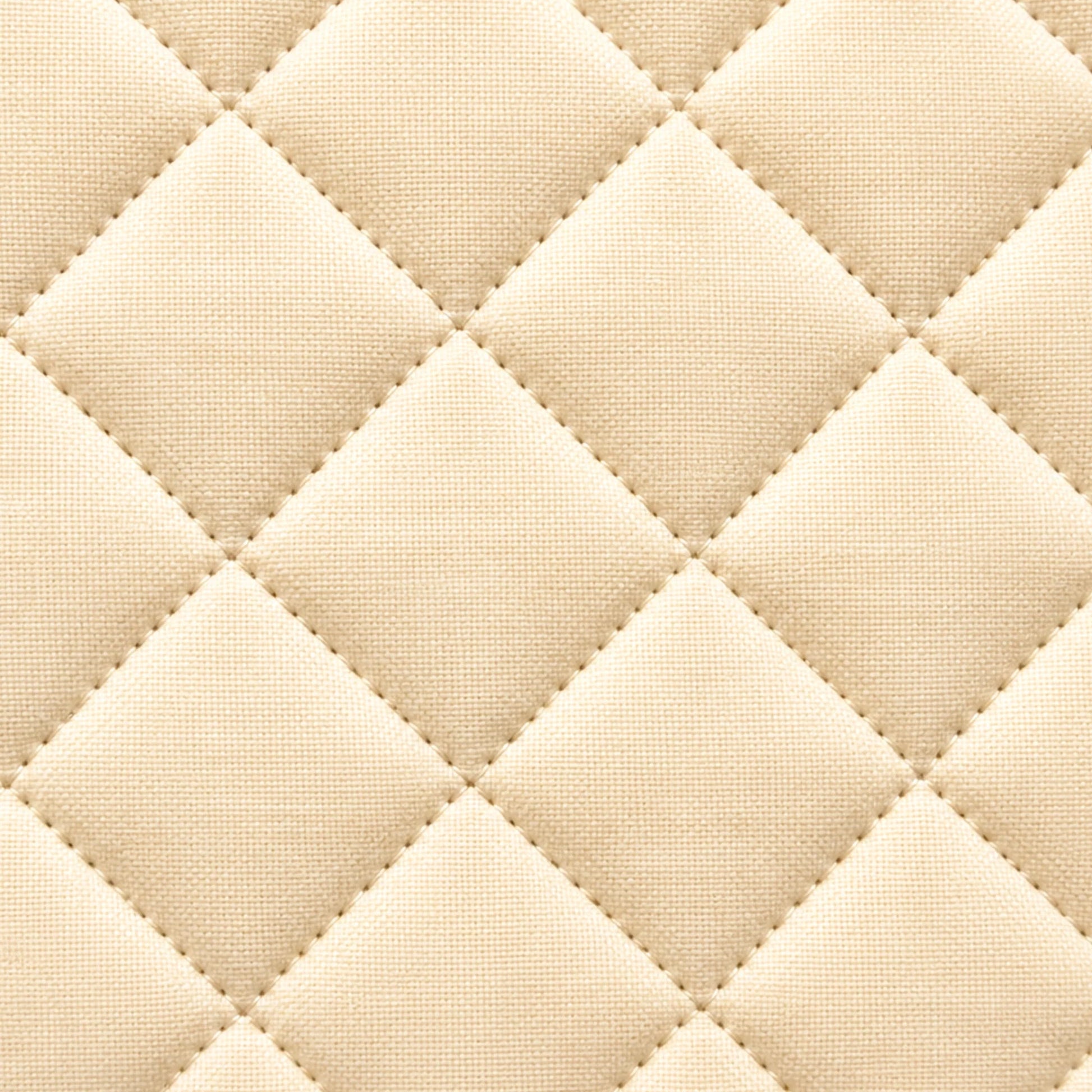 Quilted Velvet Sofa Cover with Tassels (Beige)-5
