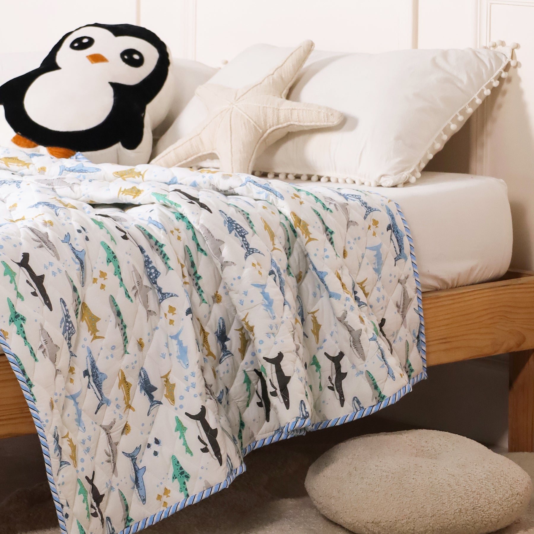 Imprimer Baby Blue Hunter - Printed Baby Blanket-3
