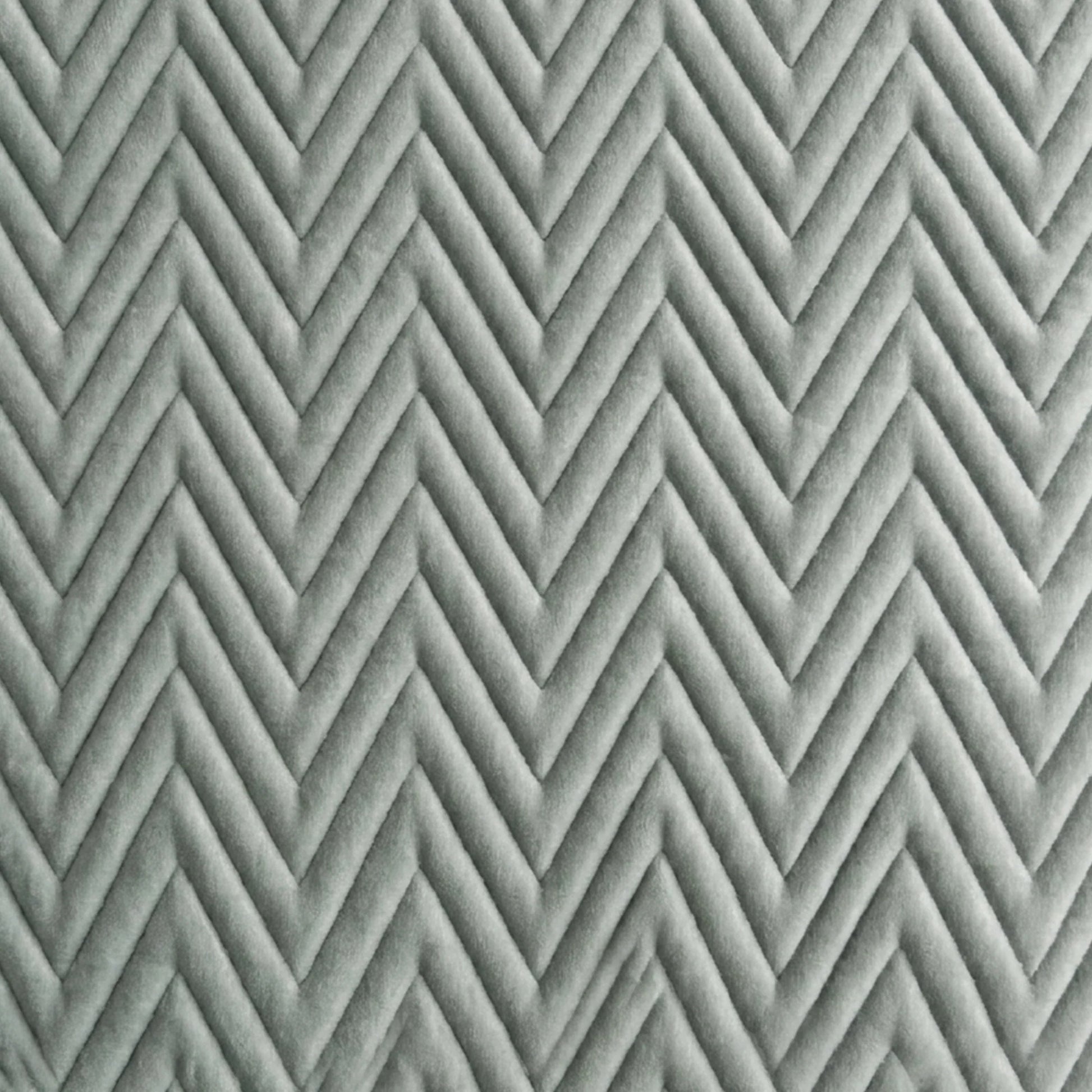 Fort Sawtooth - Quilted Velvet Cushion Cover (Grey)-6