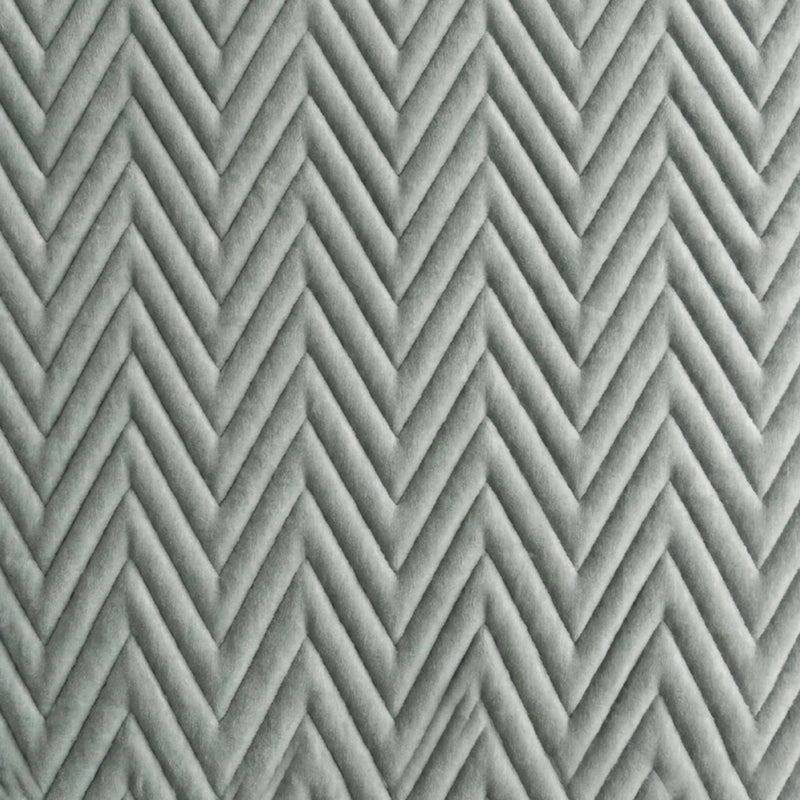 Fort Sawtooth - Quilted Velvet Cushion Cover (Grey)-6