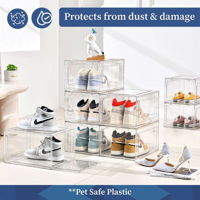 Clear Multi Bins | Shoe Sneakers Organizer