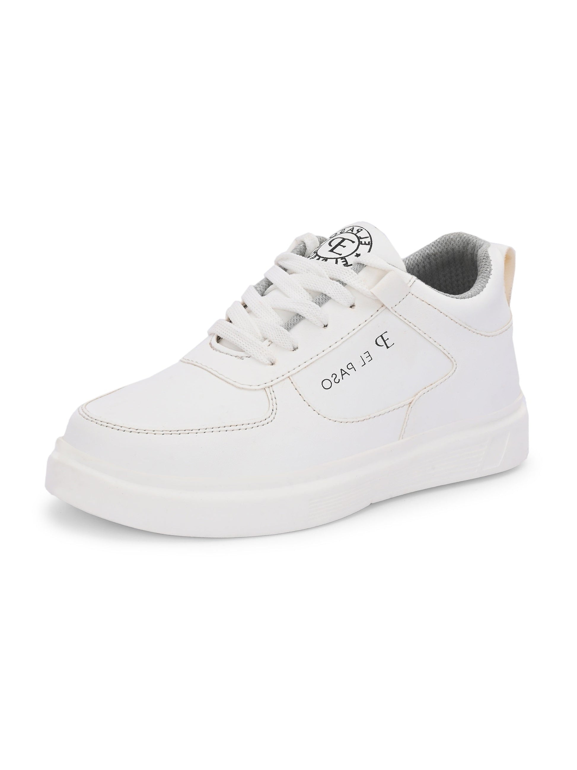 EL PASO Faux Leather Casual Lace Up Sneakers For Women-43