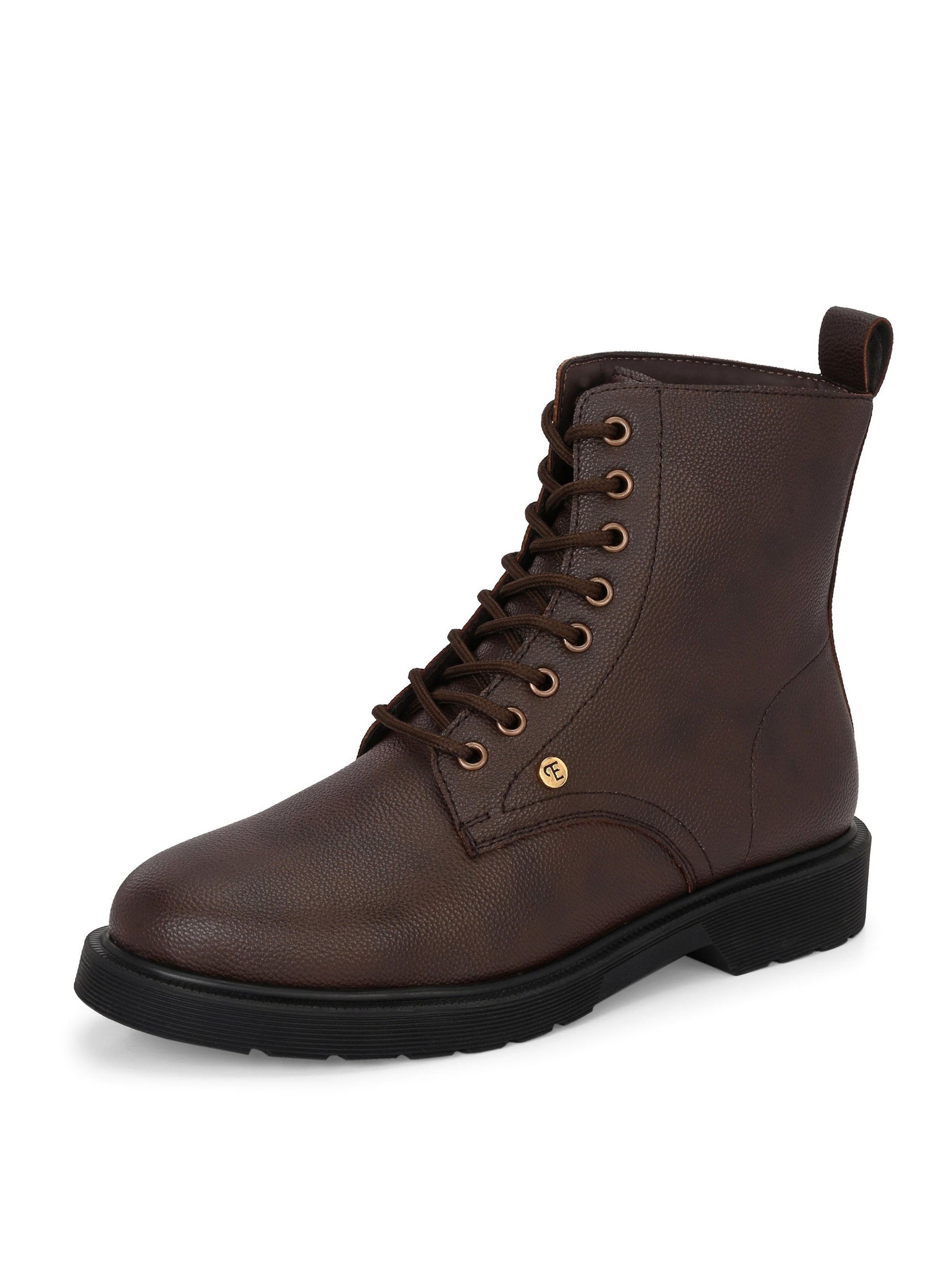 El Paso Women Faux Leather Casual Lace Up Boots-11